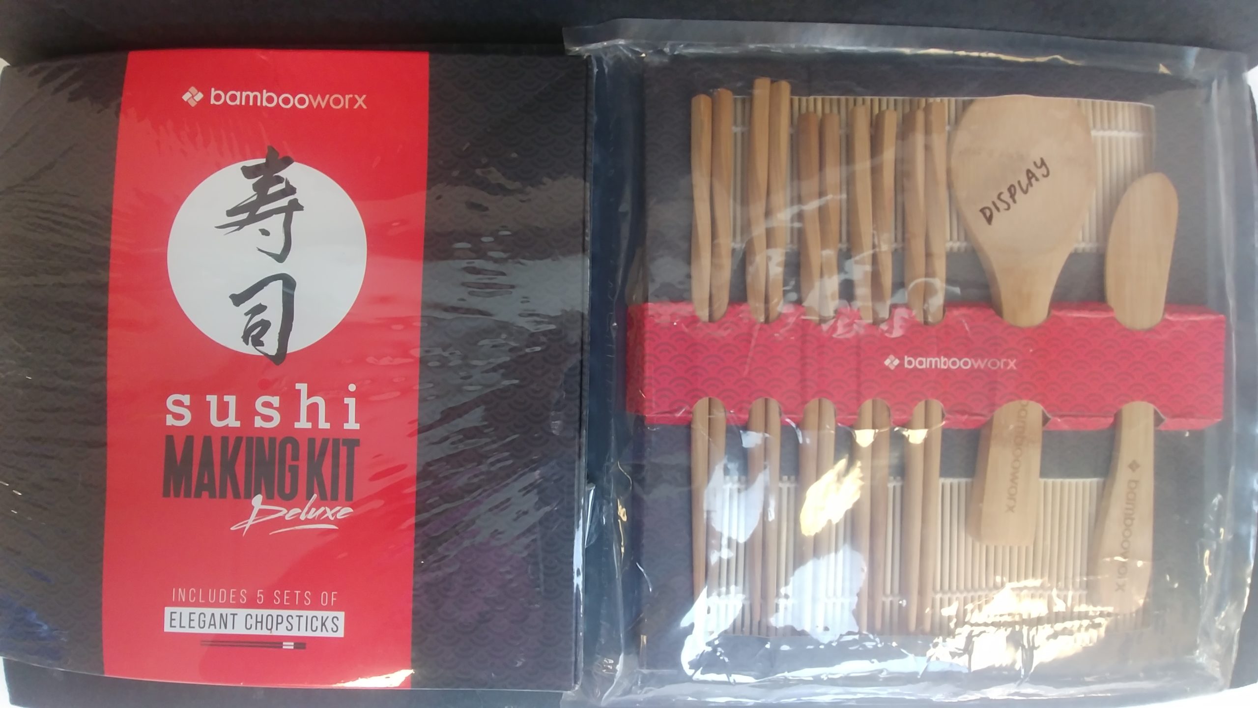 BambooWorx sushi making kit deluxe - includes 2 bamboo sushi